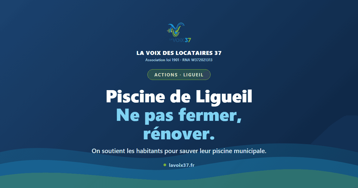 Piscine de Ligueil — ne pas fermer, rénover